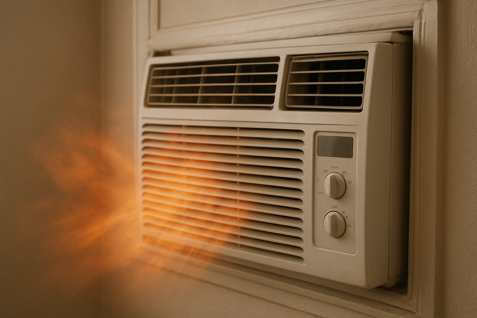 AC unit blowing warm air due to common HVAC problems like dirty filters, low refrigerant, or faulty compressor