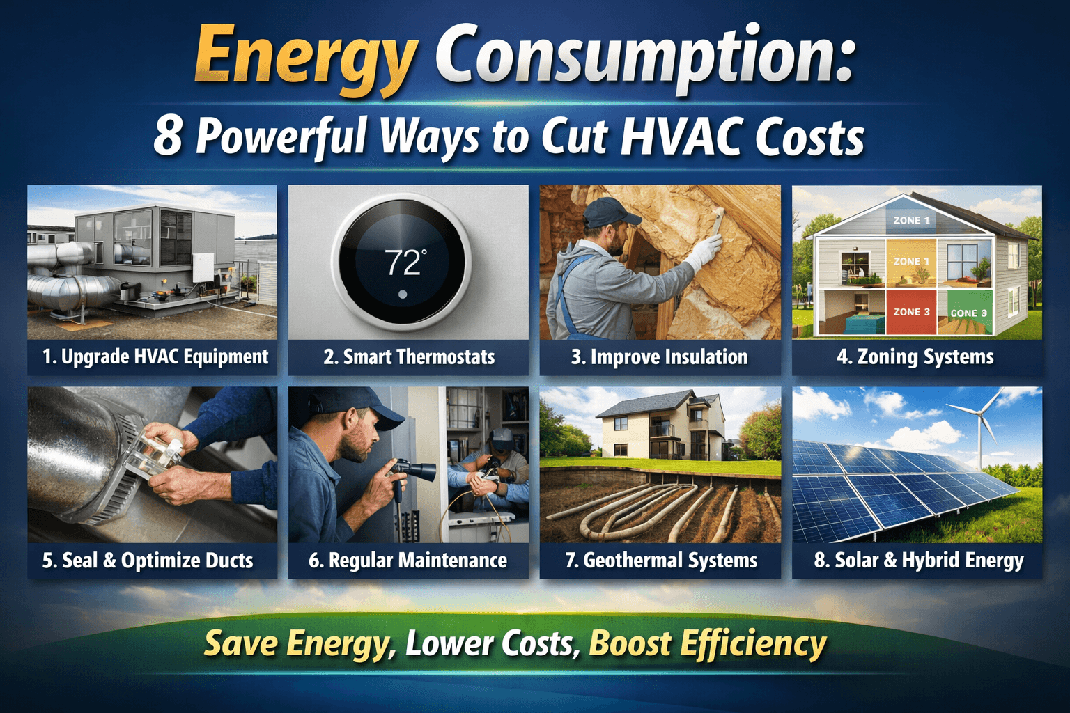 Energy Consumption: 8 Powerful Ways to Reduce HVAC System Costs